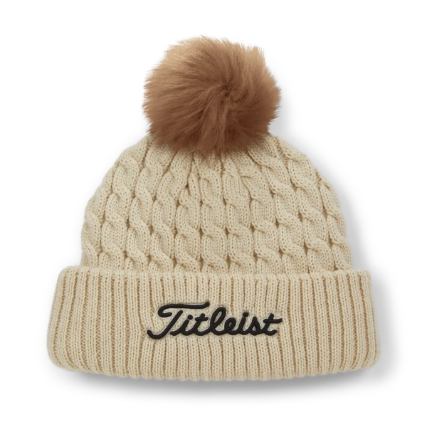 Titleist Cable Knit Pom Pom Mössa