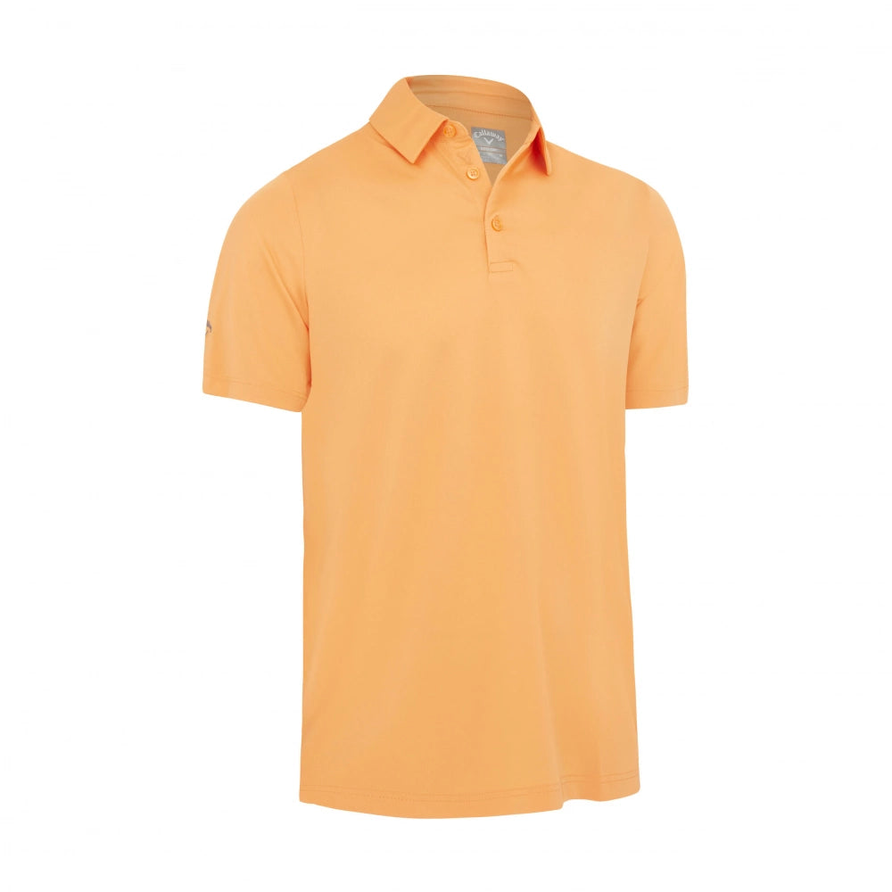 CALLAWAY GOLF MENS SS SOLID POLO
