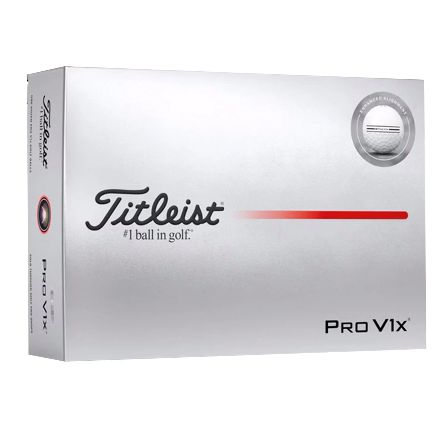 Titleist Pro V1X Enhanced Alignment - Black Stripe