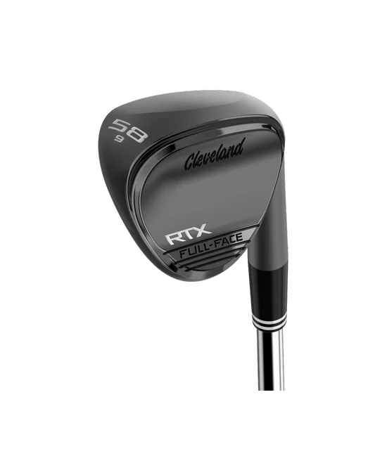 Cleveland wedge RTX Zipcore golfklubba med full face i Black Satin finish och wedge flex styvhet