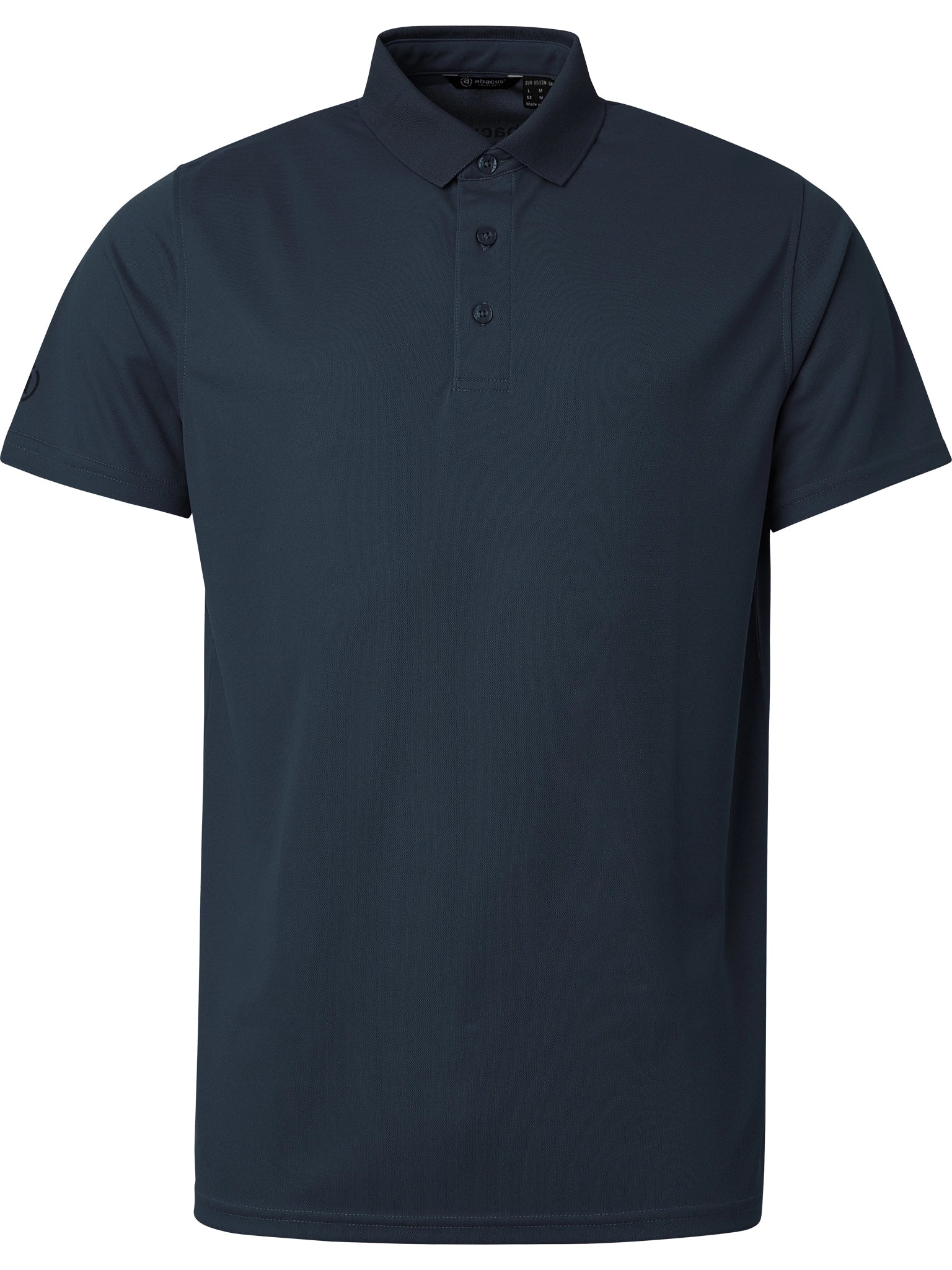 Abacus Mens Cray Drycool Polo in Navy color, a stylish and breathable men's golf polo with classic collar.