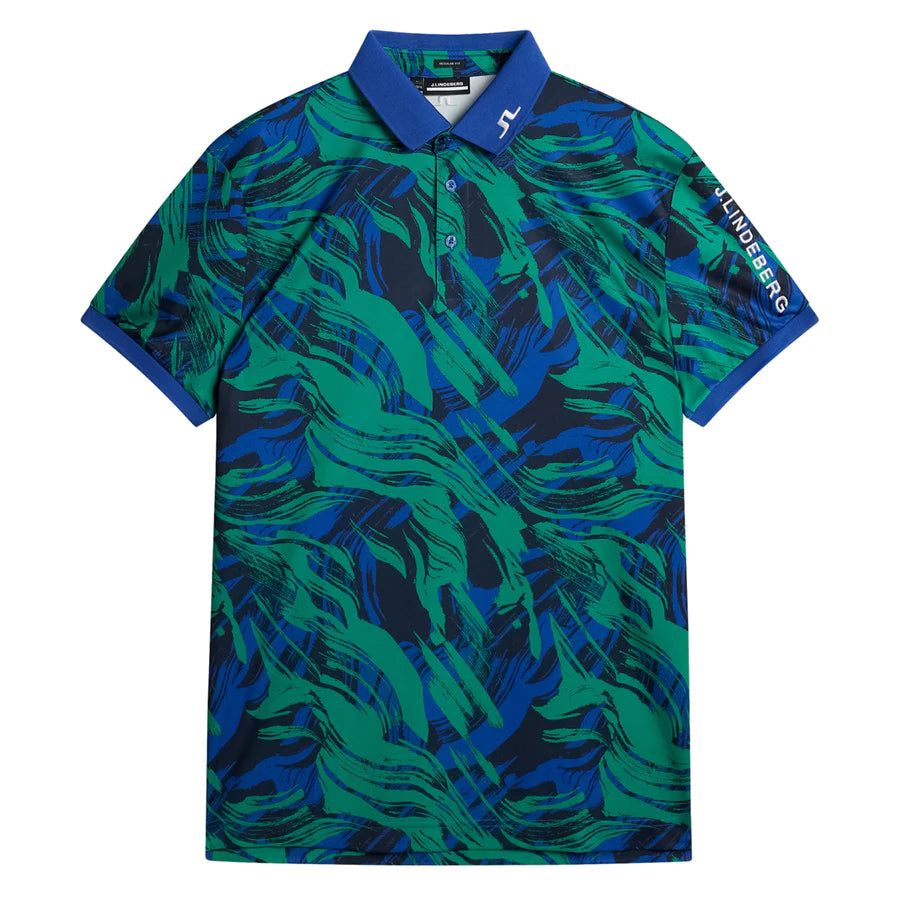J. Lindeberg Tour Tech Reg Fit Polo Death Valley Multicolour