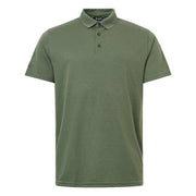 Abacus Mens Cray Drycool Polo in Forest color showcasing classic collar and buttons, made with breathable DryCool fabric.