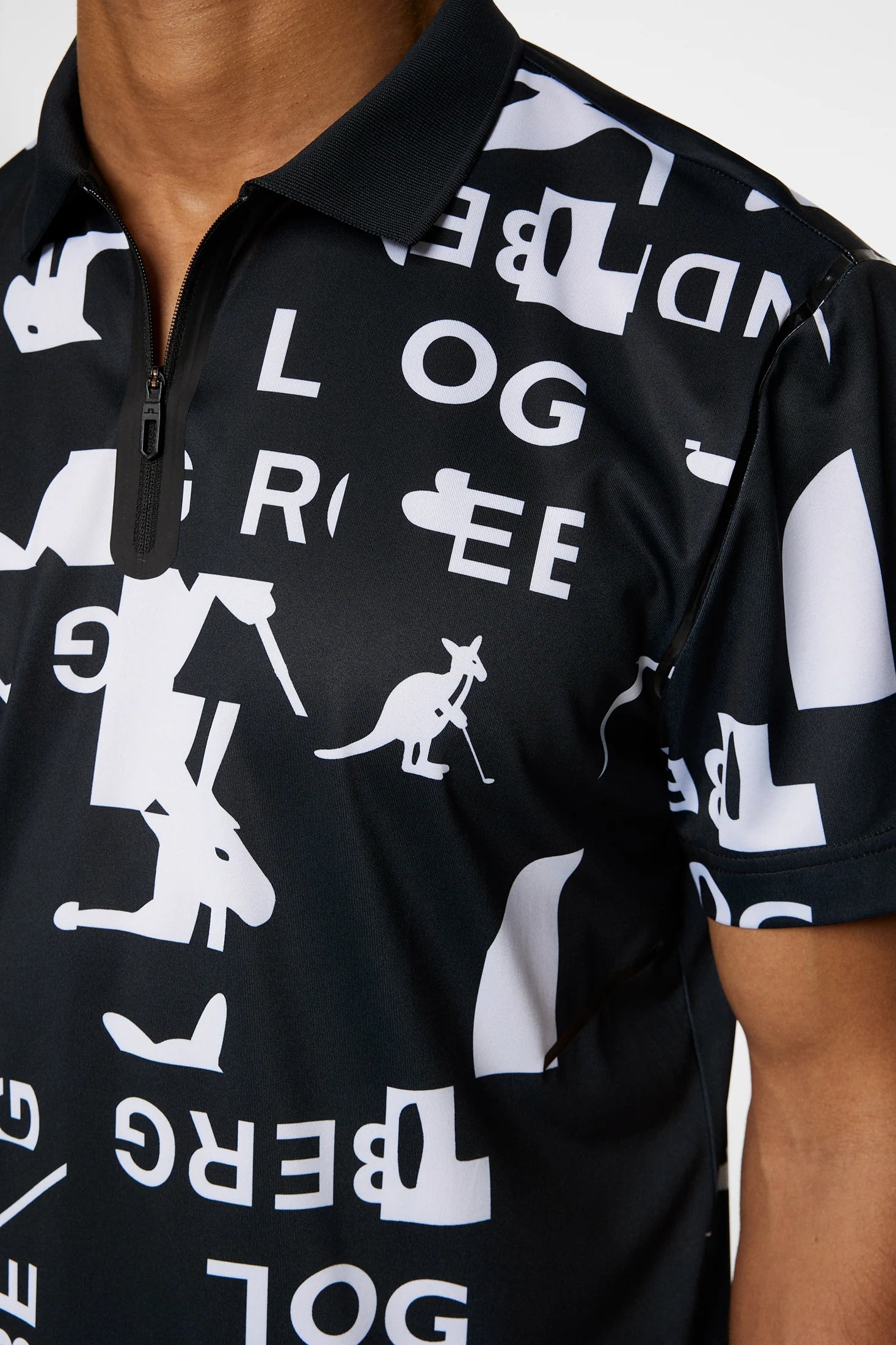 J. Lindeberg Miro Print Polo