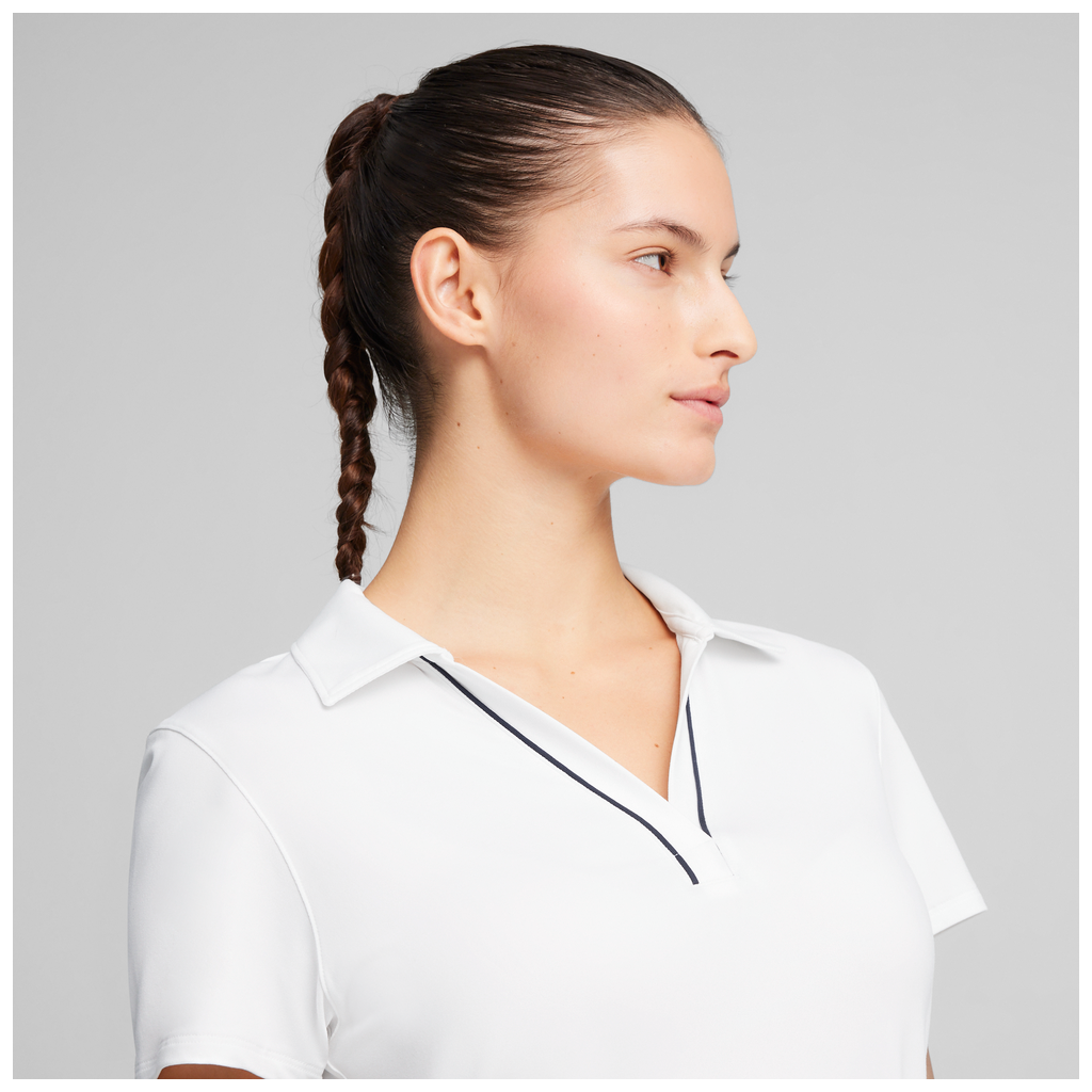 PUMA W Cloudspun Piped SS Polo 623911-01 Vit