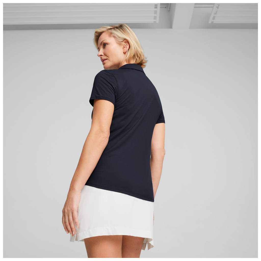 PUMA W Cloudspun Piped SS Polo 623911-02 BLå