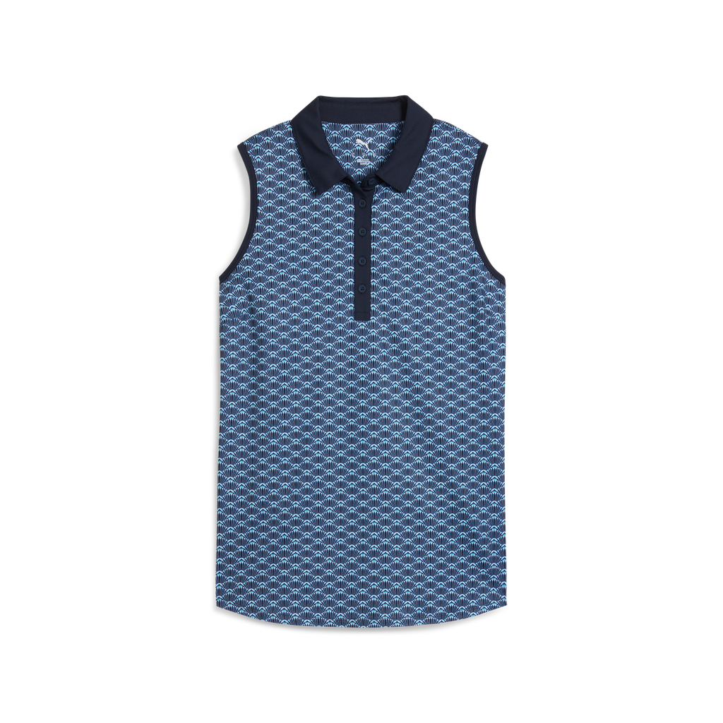 PUMA W Cloudspun Scallop SL Polo 629434 blue