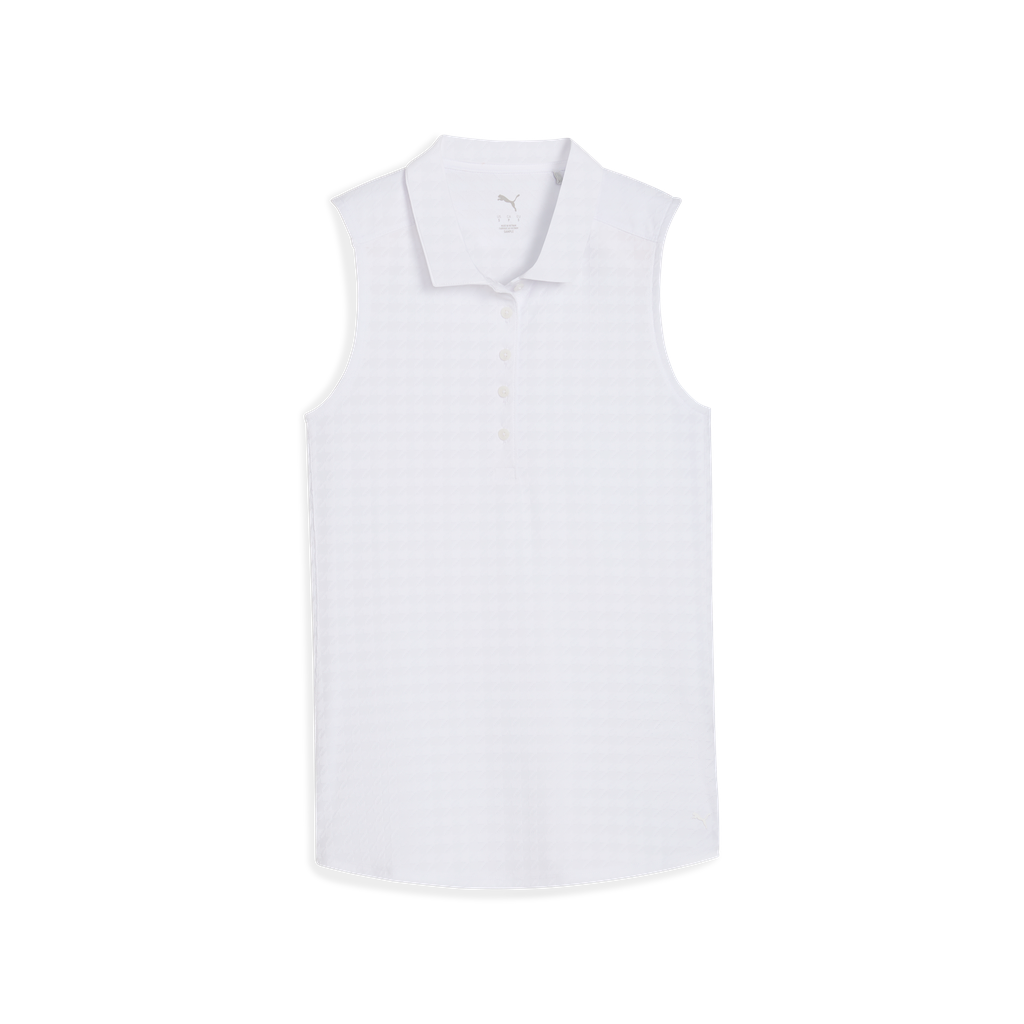 PUMA W Houndstooth SL Polo 632274-03 Vit