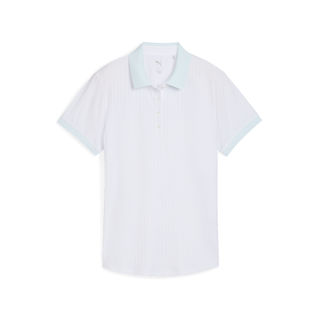 PUMA W MATTR Jaqrd Stripe SS Polo 632279-01 Vit