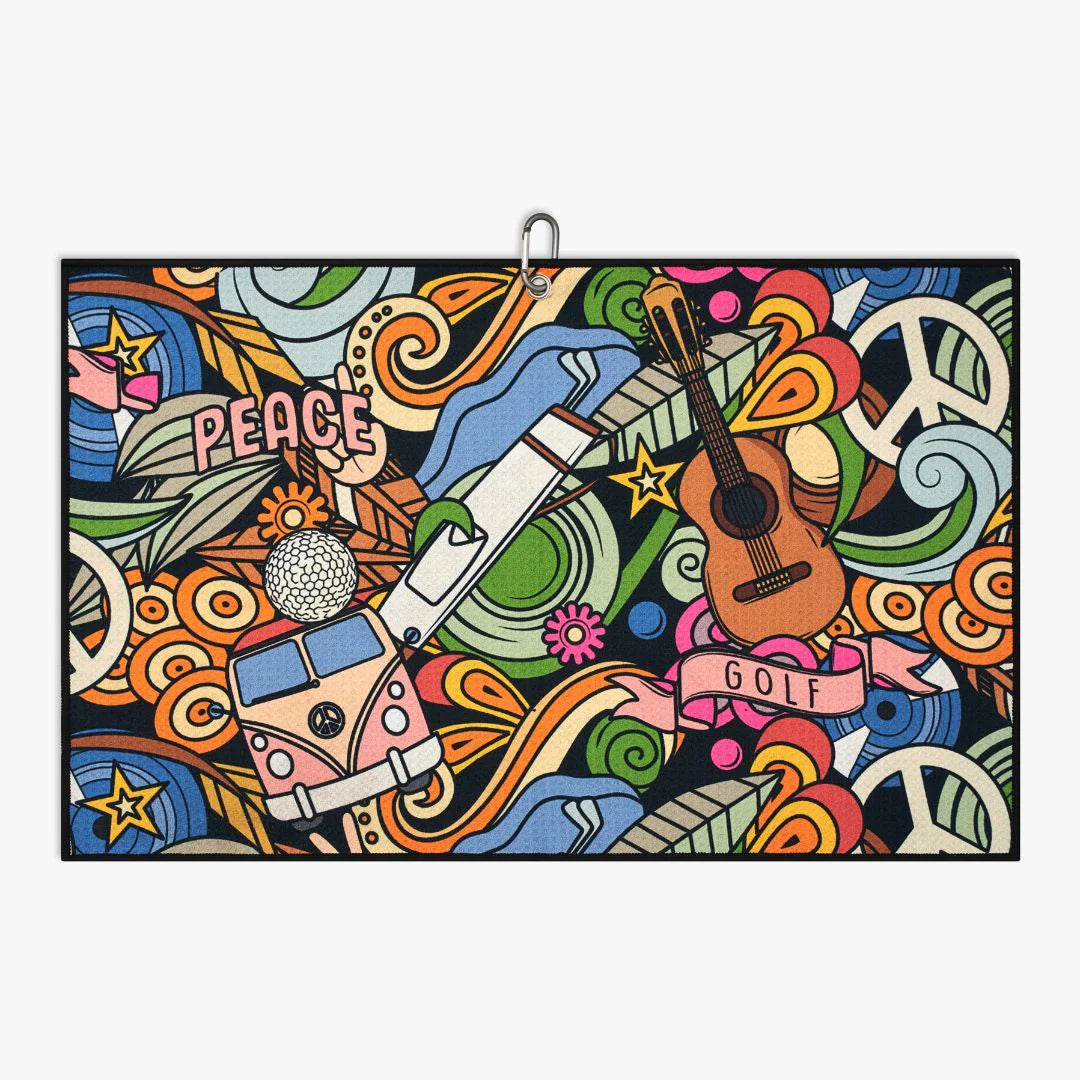 Skins Microfiber Peace and Golf Handduk