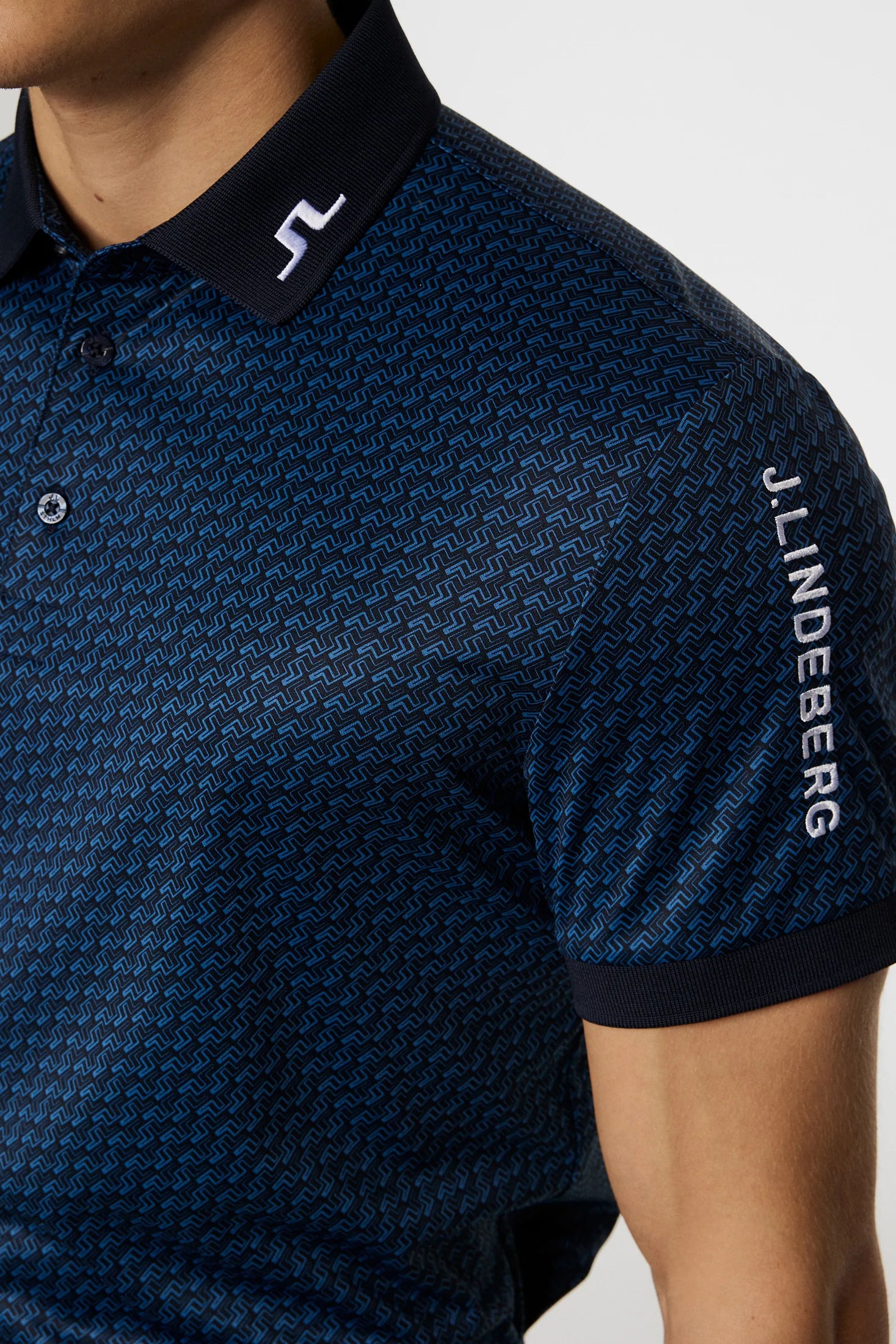 J. Lindeberg Tour Tech Print Polo