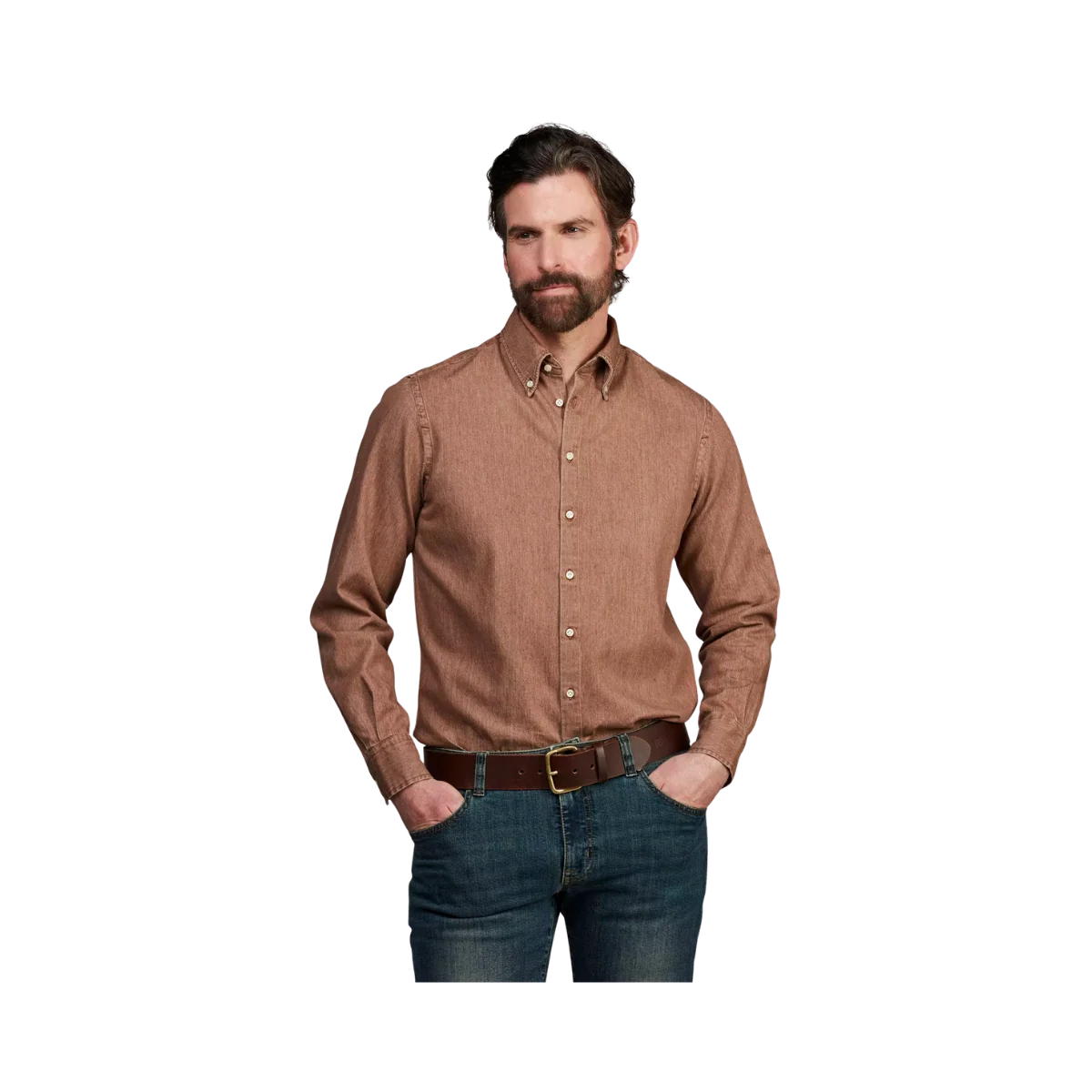 Hansen & Jacob Zac Clrd Twill Denim Shirt