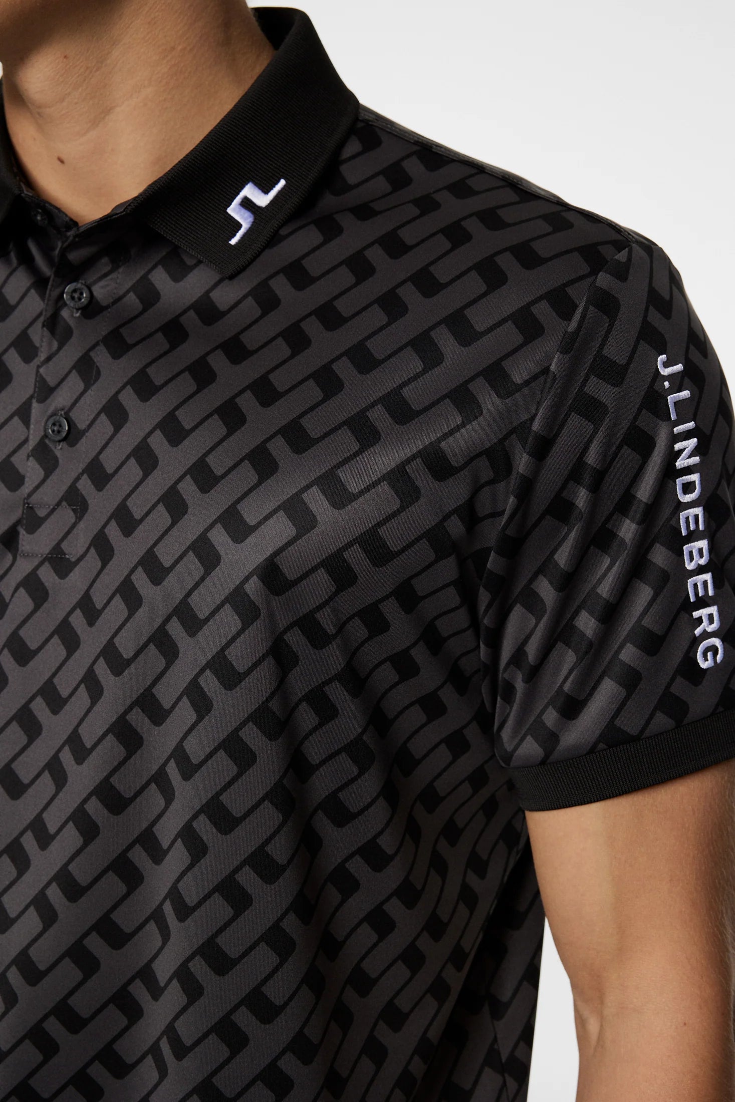 J. Lindeberg Tour Tech Print Polo