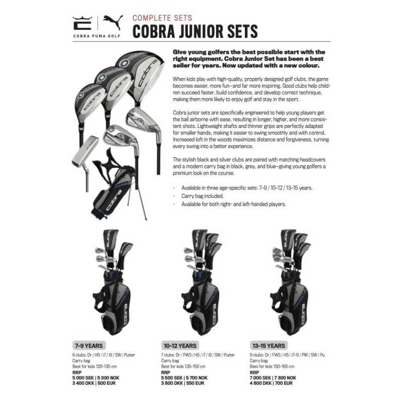 Cobra King Junior Set 10-12år