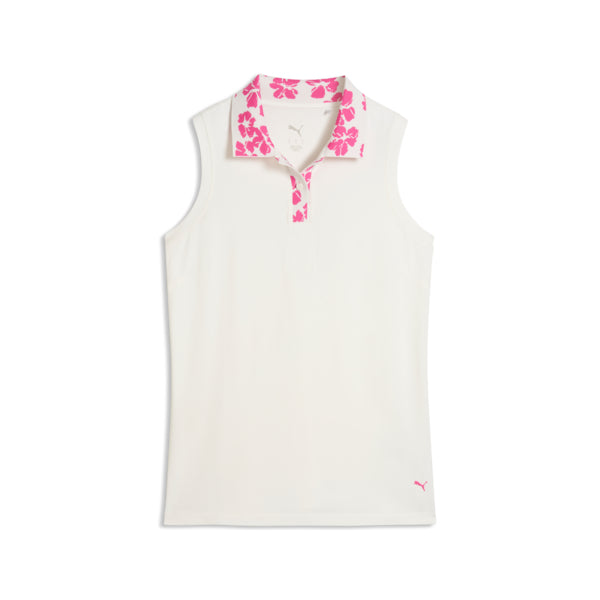 Puma W Modalon Floral Rib SL Polo