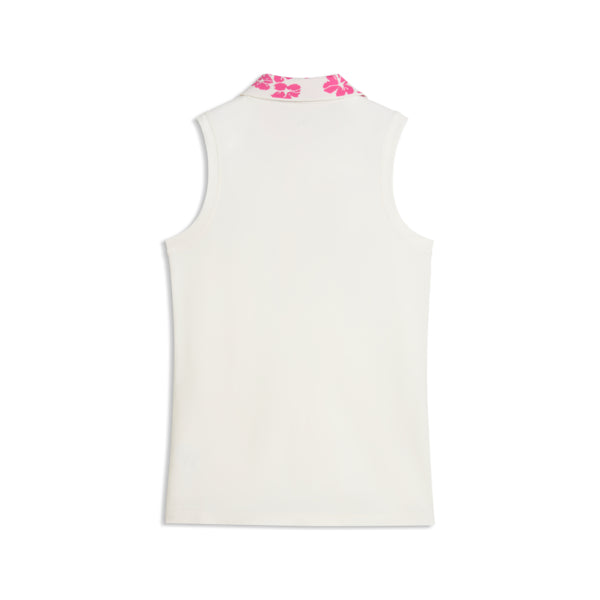 Puma W Modalon Floral Rib SL Polo
